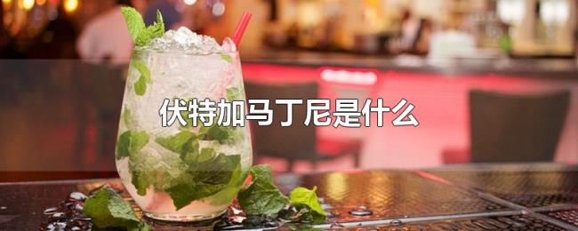 伏特加马丁尼是什么