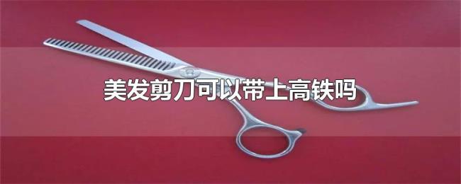 美发剪刀可以带上高铁吗