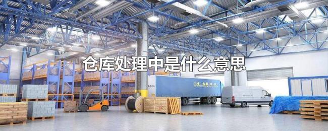 仓库处理中是什么意思