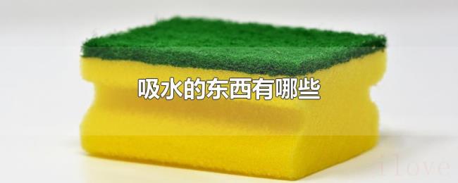 吸水的东西有哪些