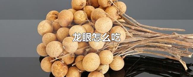 龙眼怎么吃 龙眼怎么吃