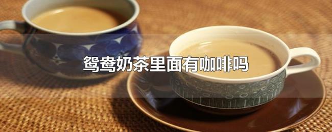 鸳鸯奶茶里面有咖啡吗