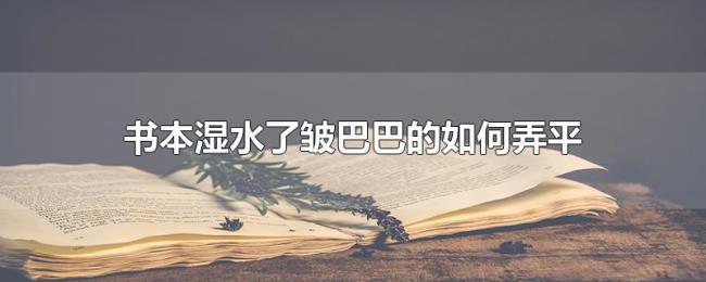 书本湿水了皱巴巴的如何弄平 书本湿水了皱巴巴的如何弄平