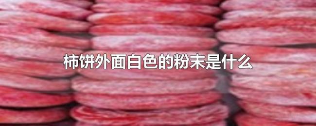 柿饼外面白色的粉末是什么