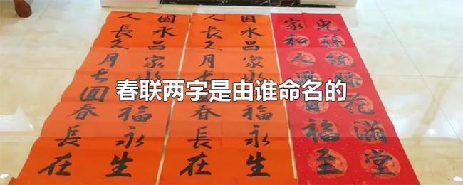 春联两字是由谁命名的