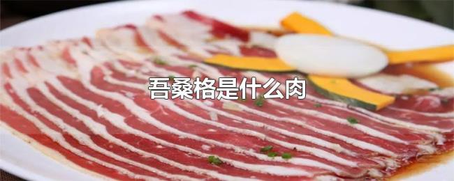 吾桑格是什么肉 吾桑格是什么肉