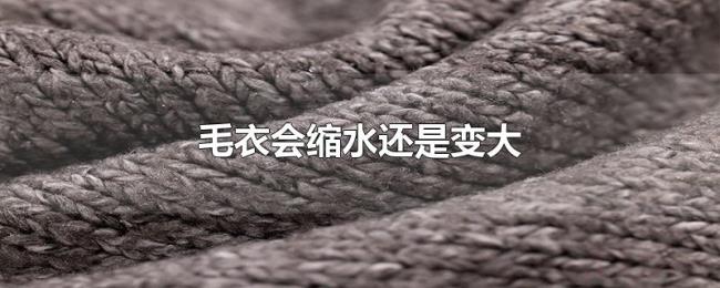 毛衣会缩水还是变大
