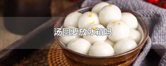 汤圆要放冰箱吗 汤圆要放冰箱吗