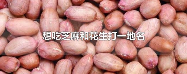 想吃芝麻和花生打一地名