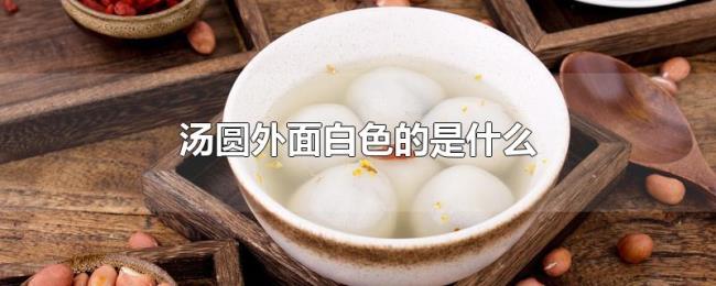 汤圆外面白色的是什么