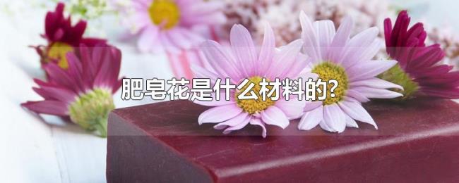 肥皂花是什么材料的? 肥皂花是什么材料的?