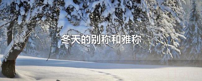 冬天的别称和雅称 冬天的别称和雅称