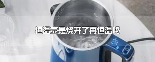 恒温壶是烧开了再恒温吗