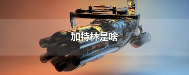 加特林是啥 加特林是啥