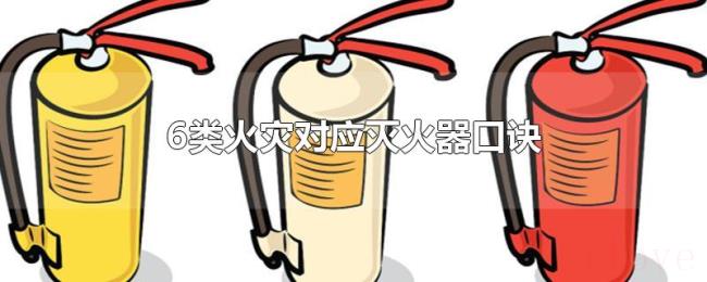 6类火灾对应灭火器口诀 6类火灾对应灭火器口诀