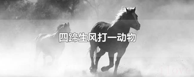 四蹄生风打一动物 四蹄生风打一动物