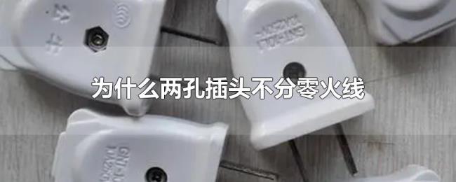 为什么两孔插头不分零火线