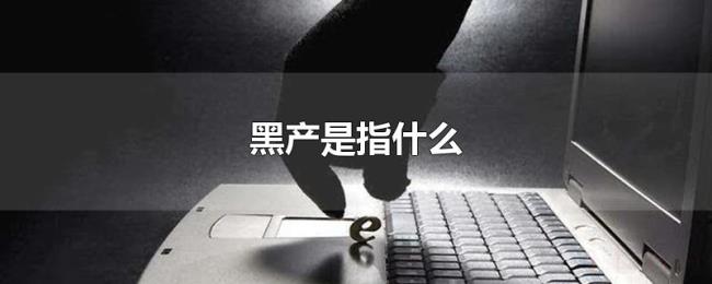 黑产是指什么