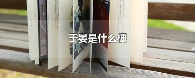 于晏是什么梗 于晏是什么梗