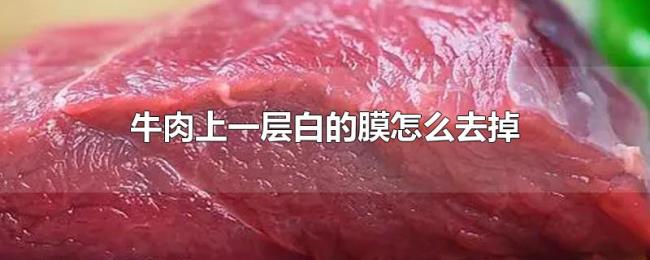 牛肉上一层白的膜怎么去掉 牛肉上一层白的膜怎么去掉