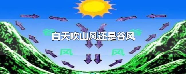 白天吹山风还是谷风 白天吹山风还是谷风