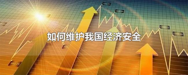 如何维护我国经济安全 如何维护我国经济安全