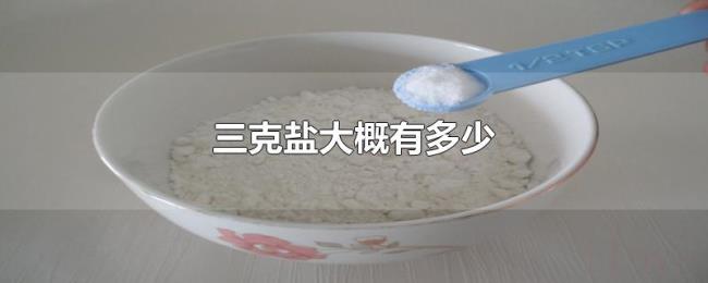 三克盐大概有多少 三克盐大概有多少