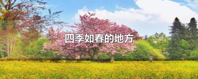 四季如春的地方 四季如春的地方