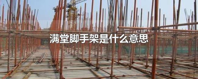 满堂脚手架是什么意思 满堂脚手架是什么意思