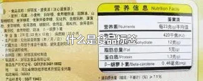 什么是食品标签 什么是食品标签