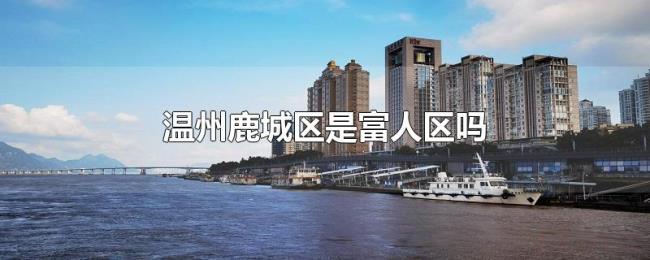 温州鹿城区是富人区吗