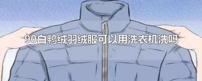 90白鸭绒羽绒服可以用洗衣机洗吗
