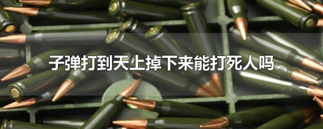 子弹打到天上掉下来能打死人吗