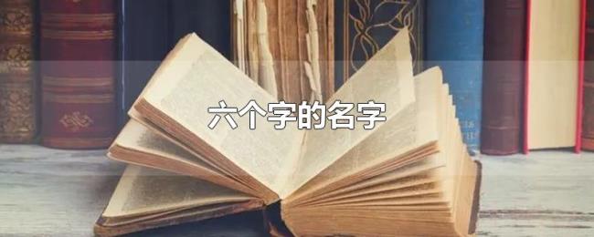 六个字的名字 六个字的名字