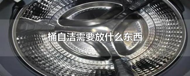 桶自洁需要放什么东西 桶自洁需要放什么东西