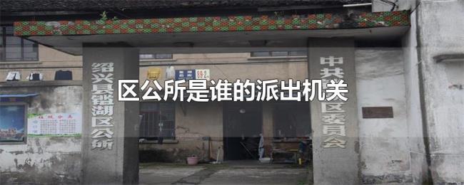 区公所是谁的派出机关