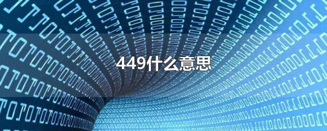 449什么意思 449什么意思