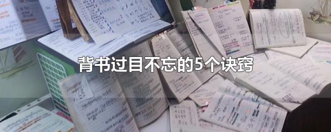 背书过目不忘的5个诀窍 背书过目不忘的5个诀窍