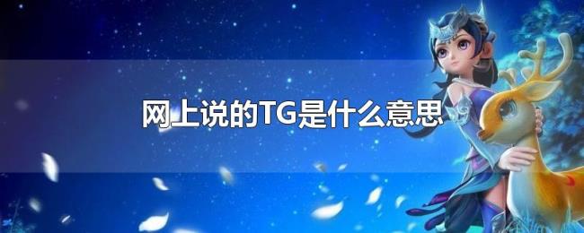 网上说的TG是什么意思 网上说的TG是什么意思
