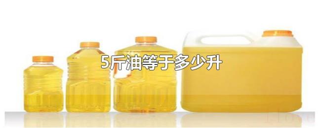 5斤油等于多少升 5斤油等于多少升