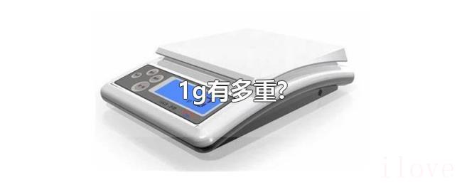 1g有多重? 1g有多重?