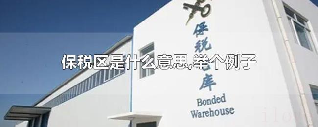 保税区是什么意思,举个例子 保税区是什么意思,举个例子