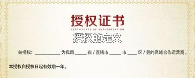授权的定义 授权的定义