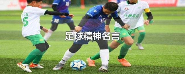 足球精神名言 足球精神名言