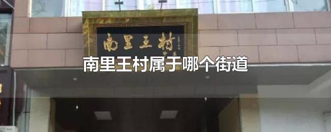 南里王村属于哪个街道