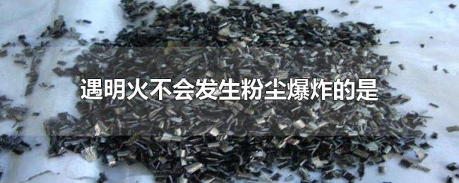 遇明火不会发生粉尘爆炸的是