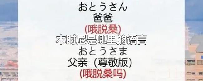 木时尼是哪里的语言
