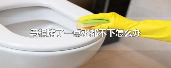 马桶堵了一点水都不下怎么办