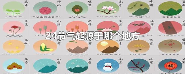 24节气起源于哪个地方 24节气起源于哪个地方