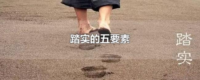 踏实的五要素 踏实的五要素